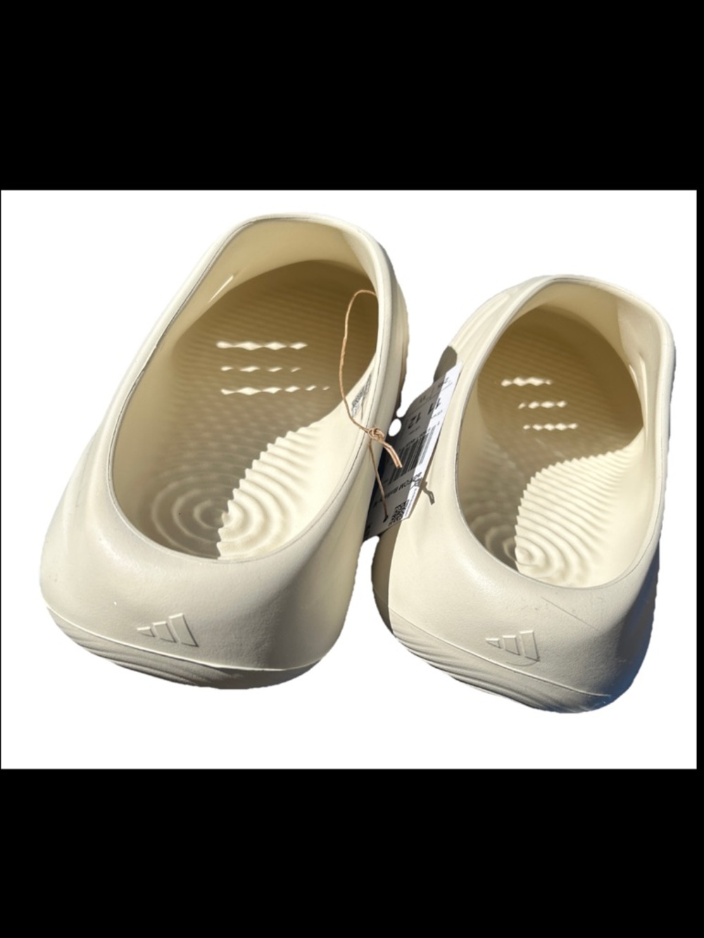 adidas Mens 11  women’s 12 adiFOM IIInfinity Mules White JH6766 - Picture 7 of 10